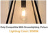 Dream lighting LED Edison Bulb 3W, 150 Lumens, Warm White 3000K, LED Vintage Replace Globe Dinette Light Fixtures, pack of 2 by Dream lighting