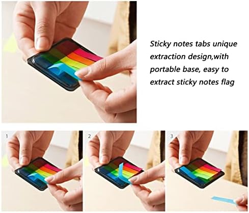 XLSFPY 300PCS Sticky Index Tabs, Transparent Sticky Page Markers Notes, Book Markers, Sticky Note Tabs, Page Tabs