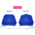 6pcs Dental Lab Silicone Plaster Model Former Base Molds, S+M+L Size Tray
