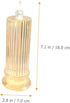 Cabilock LED Candle Light Bedside Night Lamp Crystal Refraction Romantic Atmosphere Decor Battery Operated for Bedroom