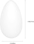5.90X3.14 Inch Frosted Glass Lampshade Water Drop Shape Indoor Light Cover Lamp Shade Replacement for Table Pendant