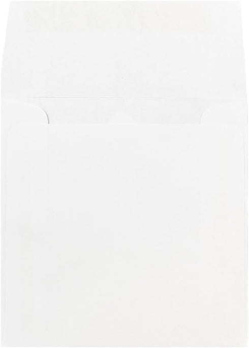 JAM PAPER 5 x 5 Square Invitation Envelopes - White - 50/Pack
