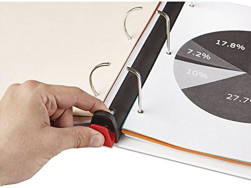 Universal UNV30722 1.5 in. Capacity 3 Rings Deluxe Easy-to-Open D-Ring View Binder - White