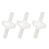 One Way Check Valve - 1/4" Hose Barb Non Return Plastic Valve for Water Fuel Oil Air Gas (Pack of 3)
