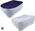 Inflatable Travel Footrest Pad Foot Rest Pillow Soft Flocking Pillow Flights Relax Cushion Ottomans Leg Up with Air
