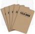 Elan Publishing Company Field Notebook/Pocket Journal - 3.5"x5.5" Kraft Graph Memo Book (Pack of 5)