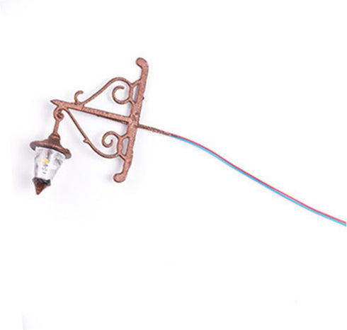 5pcs Uonlytech Scale Warm White LED Mini Wall Sconces in Antique Bronze DIY Sand Table Scene Accessories for Mini House