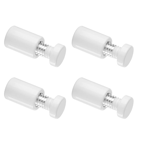 Sign Standoff 1/2" x 3/4" - Solid Aluminum Screws Mounting Hardware for Glass Panel, Pack of 4