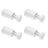 Sign Standoff 1/2" x 3/4" - Solid Aluminum Screws Mounting Hardware for Glass Panel, Pack of 4