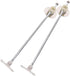 Veemoon 2Pcs Iron Support Rod for Cabinet Doors Lift and Flap Lid