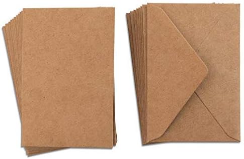 Kraft Mini Envelopes Brown Kraft Envelopes for Gift Cards and Business Cards (4"x2.75" 200 Pack)… by Purple Q Crafts