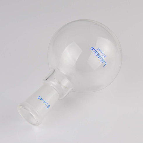 Glass 250ml Single Neck Boiling Flask with 24/40 Standard Taper Outer Joint, 250ml Flat Bottom