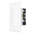 Construct Pro Recessed Dual Power Outlet Single Gang, White