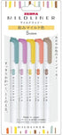 Zebra WKT7-5C-RC-N Mild Liner, Japanese Mild Color, Water-based Set of 5 Colors