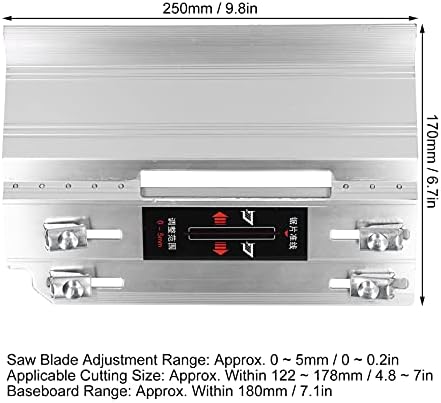 YWBL-WH Tile Chamfering Tool 45 Degree Metal Corner Cutting Machine Device (250 x 170mm / 9.8 x 6.7in )Silver, Trimmer