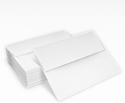 LUXPaper A2 Invitation Envelopes, Peel & Press, 4 3/8" x 5 3/4", White, 24lb. Text, 50 Qty