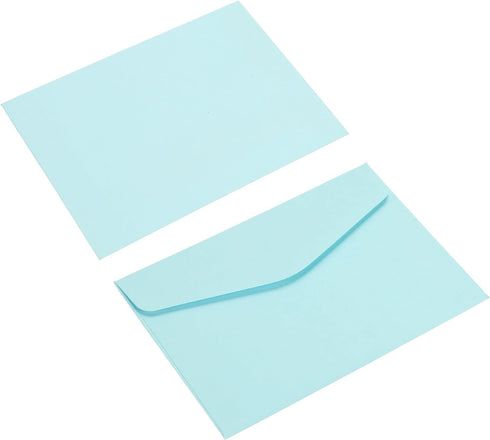 PATIKIL Mini Envelopes, 60 Pack 4.5 x 3.2 Inch Paper Blank Small Items Storage for Greeting Notes, Light Blue