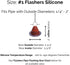 #1 Silicone Flexible High Temp Roof Jack Pipe Boot, Metal Roofing Pipe Flashing (Pipe OD 1/4" to 2")