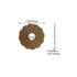 Tiazza 10Pcs Brass Backplate Washers for Classical Furniture Decoration & Hardware Accessories (Bronze)