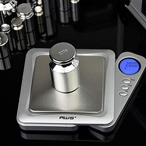 American Weigh Scales Calibration Weight for AWS Digital Scale, Carbon Steel, 200G Solid Stainless Steel