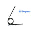 10pcs Torsion Springs V-Shaped 60/90/120/180 Degrees, Wire Diameter 1.2mm Small Torsion Springs Kit for DIY Projects