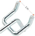 Pegboard Hooks, Large Diameter 50-Pack, 2 Inch L Shape Heavy Duty Galvanized Hooks for Pegboard