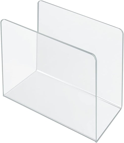 Azar Displays 255080 Small Standing File Holder/Sorter - Desk Organizer, 4-Pack, Clear for Office Use