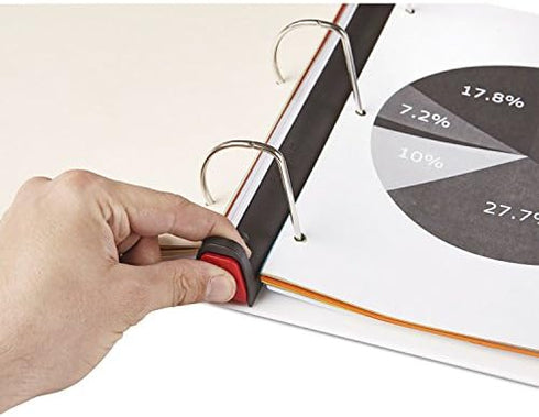 Universal UNV30722 1.5 in. Capacity 3 Rings Deluxe Easy-to-Open D-Ring View Binder - White