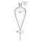 500 ml Conical Separatory Funnel, Heavy Wall Borosilicate Glass with 24/29 Joints and PTFE Stopcock