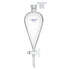 500 ml Conical Separatory Funnel, Heavy Wall Borosilicate Glass with 24/29 Joints and PTFE Stopcock