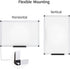 VIZ-PRO Magnetic Whiteboard/Dry Erase Board, 36 x 24 Inches - Includes 1 Eraser, 2 Markers & 4 Magnets