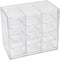 Mini Desktop Drawer Box, 12 Compartments Plastic Organizer for Office, School, Jewelry, Hair Clips, Small Parts Storage