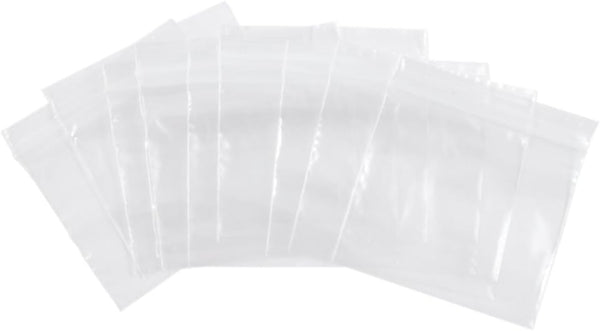 Dazzling Displays 3 x 3 Resealable 2 Mil Poly Bags (100-Pack)