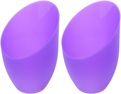 2Pcs 5.11 4.33 1.96 Inch Amosfun Inclined Horseshoe Lampshades Plastic Covers for Led Floor and Table Lamps Unique