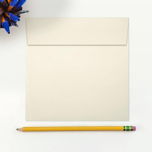 LUXPaper Square Invitation Envelopes | 6" x 6" | Peel & Press | 70lb. Text | Natural | 50 Qty