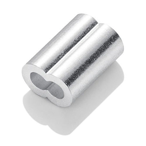 200PCS 1/16" Aluminum Crimping Loop Sleeve, Cable Ferrule Wire Rope Sleeves