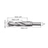 uxcell Reduced Shank Drill Bit 21.5mm High Speed Steel HSS 4241 with 1/2 Inch Straight Shank