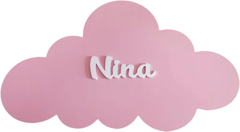 DIY Cloud Shaped Wall LAMP with your Babies name for Nursery Baby