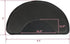 Generic 3x4.5 1/2 Inch Semicircle Anti-Fatigue Salon Mat Ft, Thick PVC High-Density Foam Barber Chair Cushion, Comfort