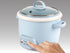 Generic 4-Cup 2-Cup Rice Cooker and Food Steamer, Cooked, Uncooked, Nonstick Ceramic, Pop-Up Steam Tray, Blue