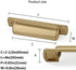 2 Pack Cup Pulls 2-1/2"(64mm) Center to Center Drawer Pulls Champagne Bronze Cabinet Cup Pulls Kitchen Cabinet Hardware Satin Brass Cabinet Handles Bin Cup Drawer Handles Gold Knobs. by CABDM