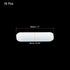 MECCANIXITY Magnetic Stirrer Mixer Stir Bar Rod 25mm/1" Cylinder Shape PTFE Coating Magnet White for Laboratory 16Pcs