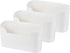 uxcell 6Pcs No Drilling Wall File Organizer, Magazine Holder, Adhesive Wall Pocket, Office Supplies, White