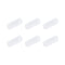 MECCANIXITY Magnetic Stirrer Mixer Stir Bar Rod, 15mm(0.59") x5mm PTFE Coating Magnet White for Laboratory 6Pcs