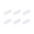 MECCANIXITY Magnetic Stirrer Mixer Stir Bar Rod, 15mm(0.59") x5mm PTFE Coating Magnet White for Laboratory 6Pcs