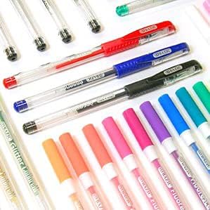 BAZIC Essence Assorted Color Gel-Pen with Cushion Grip - 6 Per Pack