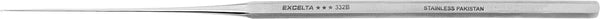 Excelta - 332B - Probe - Micro Tip - Angled - Three Star - SS - .001" (.025mm), 0.25" Height, 0.25" Wide, 6.5" Length