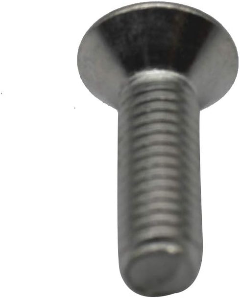 Fullerkreg 18-8 Stainless Steel Hex Drive Flat Head Screw M5 x 0.8 mm Thread, 12 mm Long, Packs of 100