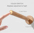 HBGFHG 360 1PCS) Rotatable Wooden Led Wall Lamp Magnetic USB Rechargeable Wall Sconces Battery Operated Led Night Light
