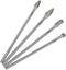 Mesee 4Pcs Tungsten Carbide Rotary Burr Set, 6-Inch Long Rotating Tools Kit with 6mm Shank for DIY Woodworking/Metal